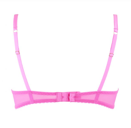 MIMI HOLLIDAY Fabulous Neon Pink Lace Padded Demi Bra Size UK 36B - EUR 80B  BNWT 5291211333611 on eBid Ireland | 167270964