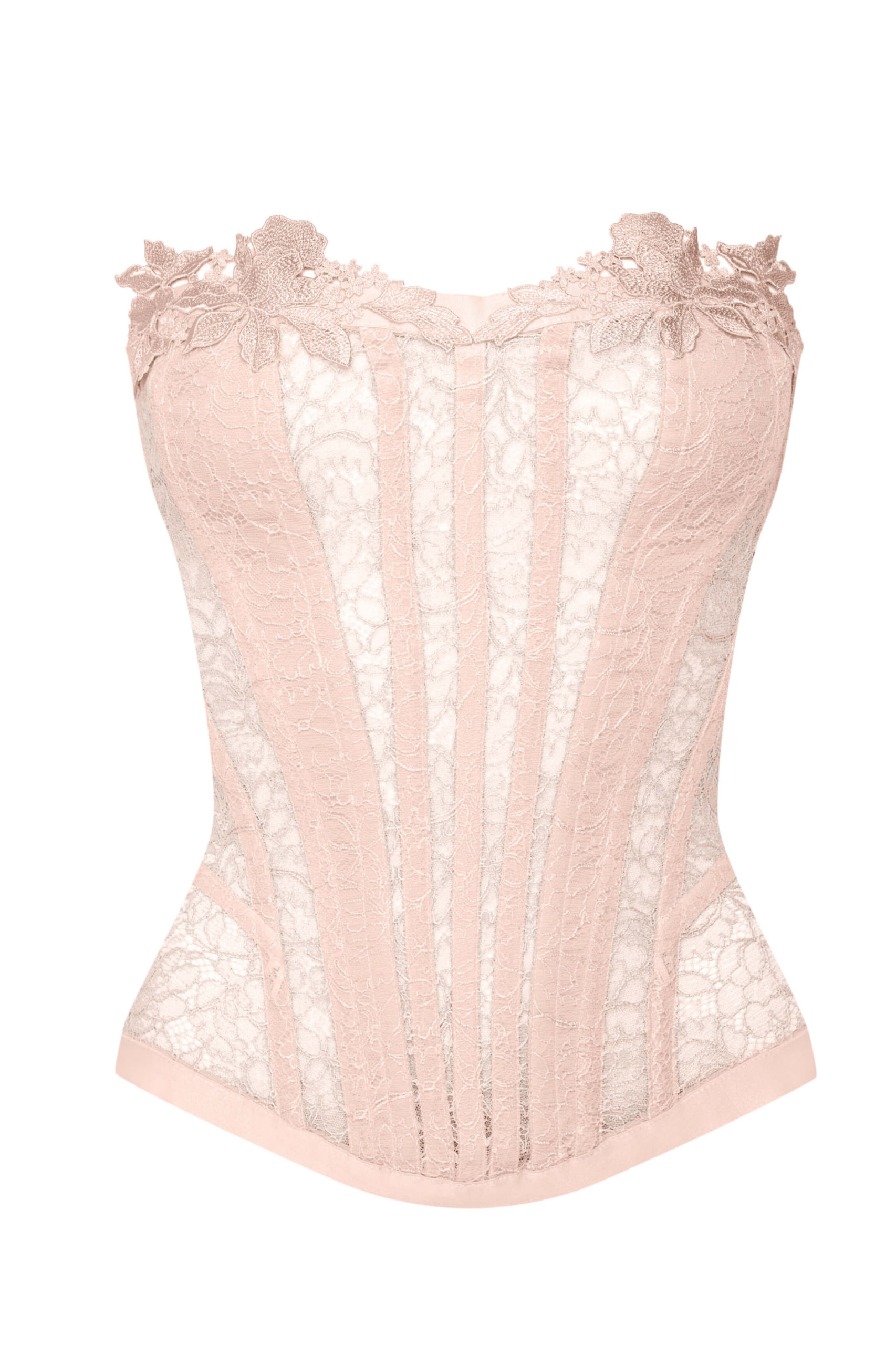 Queenral Corset Bustier Lingerie Sleepwear Push Up Sexy White Lace